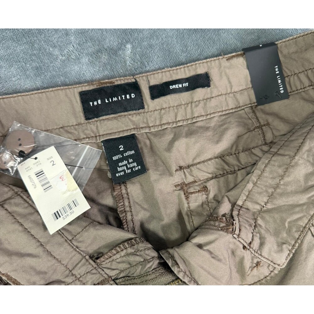 The Limited Womens Capri Pants Size 2 NWT Brown Drew Fit Cropped Casual Outdoor. - Picture 7 of 9